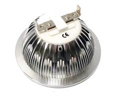 Cablematic – 5 W LED Lampadario incassato 6000 K 95 mm Bianco Argento giorno freddo