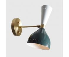 HISTORIC HANDICRAFT Lampada da parete in stile italiano anni 50, applique da parete vintage moderna italiana, lampada a diabolo per soggiorno, bagno, cucina