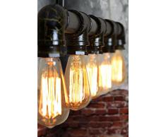 MY-FURNITURE Didier lampada lampadario da soffitto vintage industriale stile steampunk