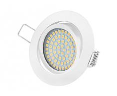 Ultra Piatto LED Faretto ad Incasso Tolles Design Bianco Caldo 3.5W 230V Orientabile Faretti ad Incasso Illuminazione ad Incasso (Bianco Rotondo)