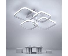 DAXGD Plafoniera LED, Lampada da soffitto Moderna 60W 6750 Lumen, Plafoniera led Soffitto Quadrato 6500K, per Soggiorno, Cucina, Cucina, Camera da Letto (Bisogno di assemblare)