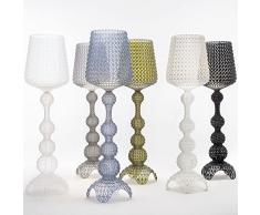 Kartell Lampada da Terra Kabuki, Interno 26 W, Azzurro, 50ⵁx166 cm