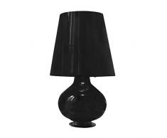 Fontana Arte Fontana 1853 grande lampada da tavolo nero Limited, Nero Vetro ØxH 47 x 78 cm 60 Jahre Edition.