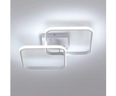 Toolight Plafoniera LED 42W 4700LM, Quadrata Lampada da Soffitto Moderna 6500K, Plafoniera Acrilica Bianca per Soggiorno Camera da Letto Cucina Corridoio