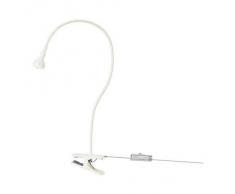 Ikea - Jansjö Led, lampada da scrivania con morsetto, colore: bianco