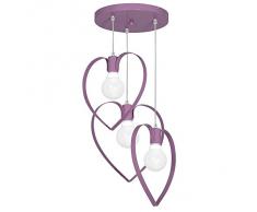Lampa lampadario cameretta bambini LOVE3 LAVANDA 9960