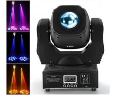 HOLDLAMP Teste Mobili Beam LED Moving Head DMX512 RGBW 60W Luce da Palcoscenico Lampada a Spot 10 Modelli Effetto Luce per DJ, Bar, Halloween, Natale, Matrimonio, Discoteca - Nero