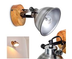 Applique Svanfolk, in metallo in acciaio grigio/acciaio inox, 1 luce, con faretto orientabile, 1 lampadina E27, max. 25 W, design industriale