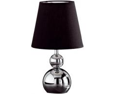 Honsel Leuchten 56891 - Lampada da tavolo in cromo lucidato, colore: Nero