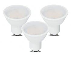 LEDLUX, 3 Pezzi Lampadina Faretti Led GU10, 10W 1000 Lumens, Diffusore Opaca, Angolo 110 Gradi, Garanzia 5 Anni (Bianco Neutro 4000K)