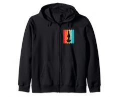 Lampada Olio Silhouette Retro Vintage Lines Anni 70 Anni 80 Distressed Felpa con Cappuccio