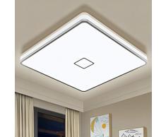 Lampada da Soffitto LED 24W Plafoniera LED Soffitto 4000K Airand LED Plafoniera Quadrata 2050LM Impermeabile IP44 Plafoniere da Soffitto Bianco Naturale per Bagno Cucina Corridoio Camera da Letto