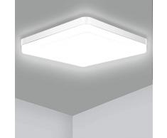 Ouyulong Plafoniere Bagno IP54 Impermeabile 36W, Plafoniera Led Soffitto Quadrata,4350LM, Plafoniera Led Soffitto Luce Fredda Utilizzata In Cucina Soggiorno Camera Corridoio Balcone