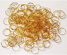 250 ottone antico finitura cromata o in rame 14 mm grandi anelli di fissaggio metallo lampadario ghirlande catene di cristalli gocce per bordatura decorazioni acchiappasole , metallo, Brass