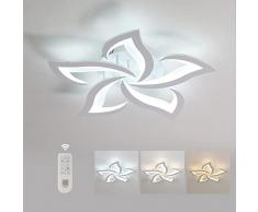 Comely Plafoniera LED Soffitto Dimmerabile, Lampada da Soffitto con Telecomando/APP, 40W 4700LM 3000K~6500K 60cm, Funzione di Memoria, Acrilico Moderna Plafoniera per Soggiorno Camera da Letto