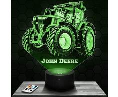 Lampada 3D John Deere trattore agricolo Lampephoto.fr, Lampada 3D con incisione laser, Lampada fotografica Incisione su plexiglass, Lampada fotografica illusione, Lampada decorativa …