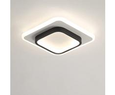 Toolight Plafoniera LED 20W 2300LM, Lampada da Soffitto LED Quadrata, 3000K/4500K/6500K Moderna Plafoniere per Camera da Letto Soggiorno Cucina Corridoio