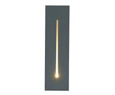 Topmo-plus Illuminazione a pavimento faretti da terra illuminazione a pavimento esterno /3W LED Cree COB/Faretto da incasso interno/externo Lampade da incasso a terra grigio Rettangolo