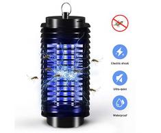 QUTAII Zanzariera Elettrica, UV Lampada Antizanzare Elettrico,Trappola per Mosche Lampade Antizanzara Interno per Contrastare Zanzare per Casa Giardino Interno Esterno
