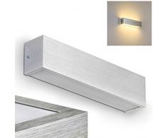 Applique LED Design Moderno - Luce Bianca Calda Ideale come Applique da parete interni- Lampada da Muro Stile Lineare