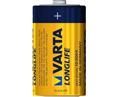 Varta Longlife Batteria Alcalina, Torcia D LR20 Mono, Confezione da 6 Pile