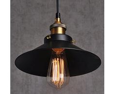 2Pcs Metallo Lampadario a Sospensione Vintage Modello Retro Lampadario Loft Lampada Attacco Industriale Plafoniera in Metallo A Luce (Senza Lampadina)