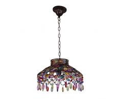 Sud-Est asiatico stile vintage lampadario colorato acrilico sala da pranzo lampadario bar balcone corridoio lampadario