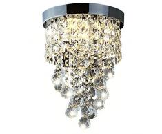 Delle Made cristallo lampadario moderno plafoniera per scale, cucina, sala da pranzo, camera dei bambini,3 luce, LED Lampade incluse