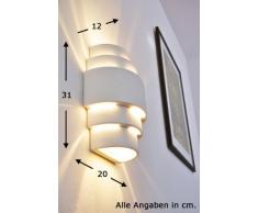 Lampada da parete in ceramica verniciabile