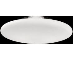 Ideal Lux Smarties PL3 D60 Bianco Lampada da Soffitto, Vetro, Bianco