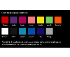 Lampadario a Sospensione Stile Moderno In Plexiglass Colori a Scelta Camera da Letto Soggiorno
