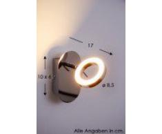 LED Lampada da parete applique spot design moderno anello 1x5W