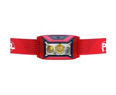PETZL ACTIK, Lampada Frontale Compatta Multifunzione Unisex Adulto, Rosso, U