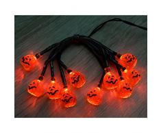 10 WeRHalloween mostra acrilico rosso della lampada LED Luci zucca di Halloween decorazione dellalbero di Natale, Arancione
