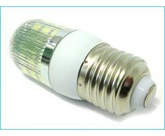 LEDLUX Lampadina LED E27 12V 24V 4W 27 SMD 5050 Per Officina e Pannello Fotovoltaico Solare Luce Caldo