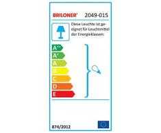 Briloner Leuchten Faretto retro vintage, orientabile, luce da muro, nero e oro, max. 40 W, montaggio E14, Ã 10 x 15.6 cm (D x A)