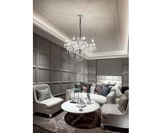 Lampadario Classico Contemporaneo In Cristallo 8 Luci Venezia 6818TR