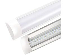 LineteckLED® - P25-60WF Plafoniera Led Ultraslim 150cm 60W Luce fredda (6000K) 4800 Lumen sostituisci la Tradizionale Plafoniera Neon con le Plafoniere Led a Soffitto Moderno
