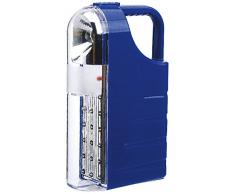 LAMPADA D'EMERGENZA AD INTERVENTO AUTOMATICO RICARICABILE 18 LED PORTATILE O FISSA