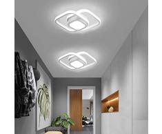 Delaveek Plafoniera LED Soffitto Moderna, 32W Lampada da Soffitto LED Quadrata Acrilico Luce Bianca Fredda 6500K, Plafoniera a Led da Soffitto per Cucina, Camera da letto, Soggiorno, Corridoi