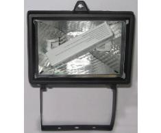 Faretto alogeno fanton 62610 max 150w con staffa da parete colore nero