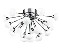 Fan Europe Plafoniera Moderna a LED di Forma Sferica G9, 2.5 W, Bianco, 40x65