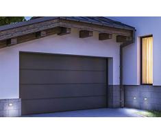 faretto segnapasso grigio scuro antracite led 3w 4000k luce bianco naturale da esterno incasso parete per cassetta 503 ip65 garanzia 5 anni