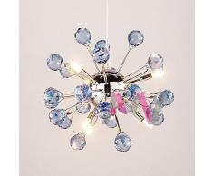 Moderno Blu Cristallo Dente di Leone Corridoio Soffitto Luce Del Pendente Portico Corridoio Lampada A Sospensione Camera Letto Balcone Lampade A Sosp