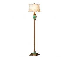 GJIF - Lampada da terra Lampada da terra in resina retrò Lampada da design in piedi anticata adatta per soggiorno camera da letto - interruttore a pedale (E27) (colore : Color#2)