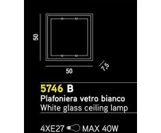 Lampada plafoniera Perenz 5746 Plafoniera da soffitto realizzata in vetro di colore bianco