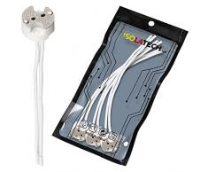 Presa della lampada per MR16, Presa della lampada ceramica base GU5.3 (max. 250V/2A) di ISOLATECH; (qui: 3 pezzi)