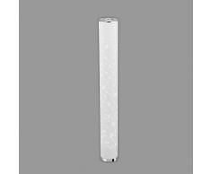 Briloner Leuchten - Lampada da terra a LED, effetto stelle, con interruttore a cavo, 12 Watt, 1.000 Lumen, 3.000 Kelvin, bianco-cromo, 1.035x130mm (HxD)