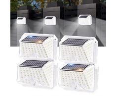 Aigostar Luce Solare LED Esterno Faretti Solari a Led da Esterno Lampada da Esterno con Sensore di Movimento IP65 Impermeable 3 Modalità per Giardino, Parete Wireless Risparmio Energetico