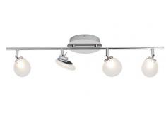 Brilliant, Faretti LED su binario, 4 luci, orientabili, 5,0 W, classe di efficienza energetica A, 420 lm, 3000 kelvin